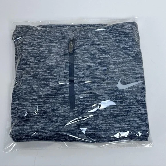 Nike Running Women's Dri-Fit Element 1/4 Zip Heathered Blue Hoodie Size S - Picture 16 of 16